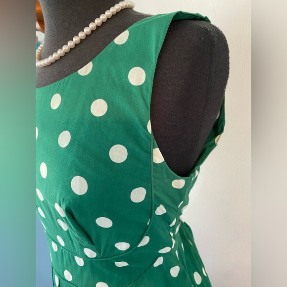 💚 EMILY and FIN POLKA DOT SWING COTTON RETRO PRETTY DRESS - Picture 3 of 10